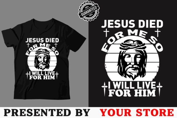 Christian God T-shirt Design, Vector Template for Versatile Graphic Design Assets