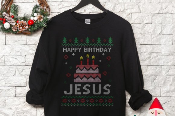 Happy Birthday Jesus Ugly Sweater Graphics Review