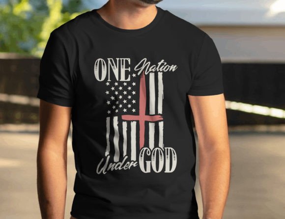 Patriotic USA Flag & Christian Graphics for T-Shirt Designs